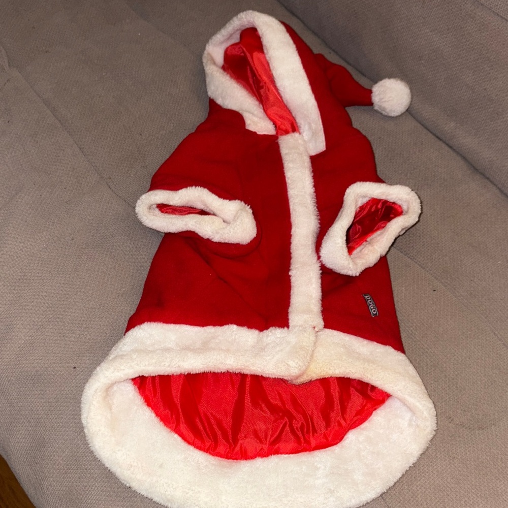 DODO Red and White Pet Holiday Coat